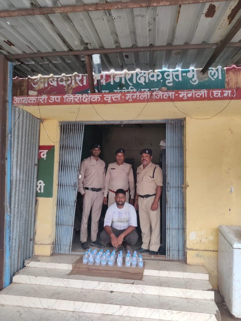 आबकारी विभाग की कार्रवाई, 64.80 बल्क लीटर मदिरा सहित सामग्री जब्त विभिन्न गांवों में कार्रवाई के दौरान 40 किलोग्राम महुआ लाहन एवं मोटरसाइकिल भी जब्त