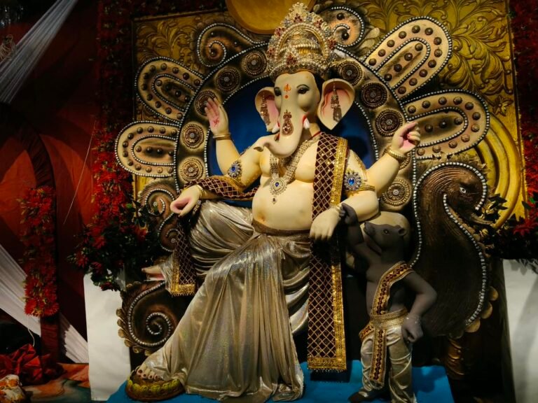 गणेश चतुर्थी पर रामपुरा में धान मंडी के राजा गणेश जी की भव्य स्थापना   श्रद्धा और उत्साह के साथ हुआ विधि-विधान से पूजन