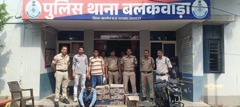 बलकवाड़ा पुलिस की कार्रवाई, 90 लीटर शराब के साथ दो आरोपी पकड़े गए