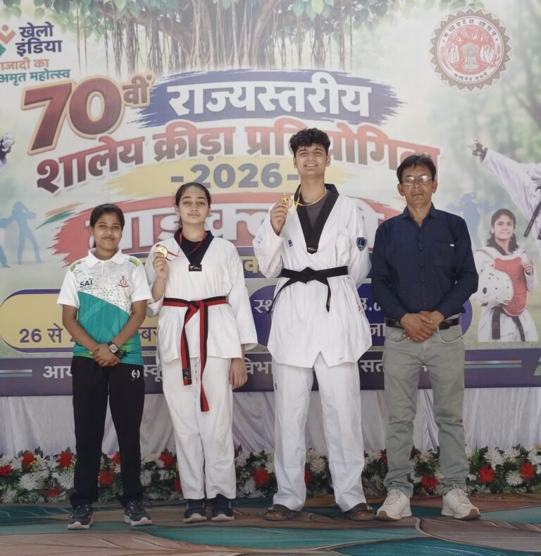 ताइक्वांडो में चमके बासौदा के सितारे, मोहित ने जीता स्वर्ण, शौर्या ने कांस्य
