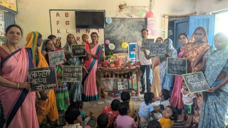 ग्राम साल्हे में आंगन मिलन सेवा कार्यक्रम का हुआ आयोजन