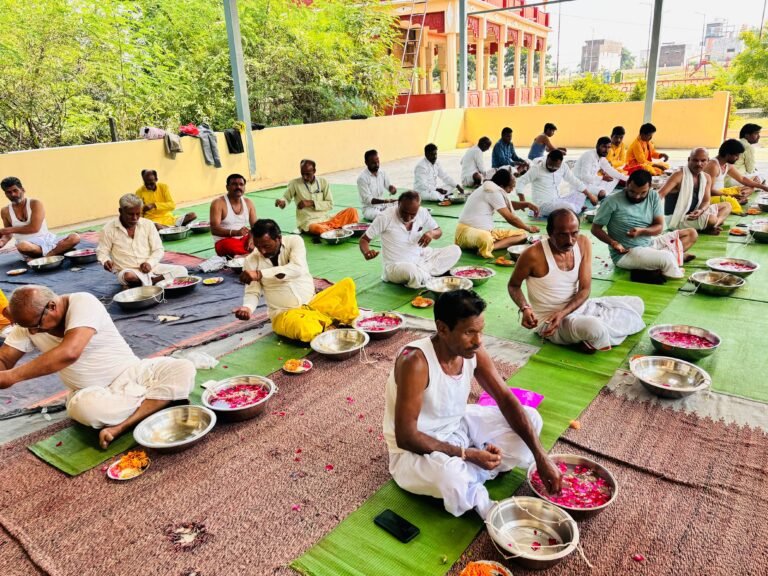 गायत्री परिवार द्वारा निःशुल्क वैदिक तर्पण कार्यक्रम आयोजित