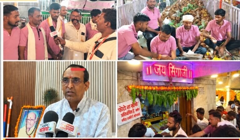 शरद पूर्णिमा पर सिंगाजी महाराज समाधि पर डेढ़ से 2 लाख भक्तों ने टेका माथा, 10 दिन का मेला