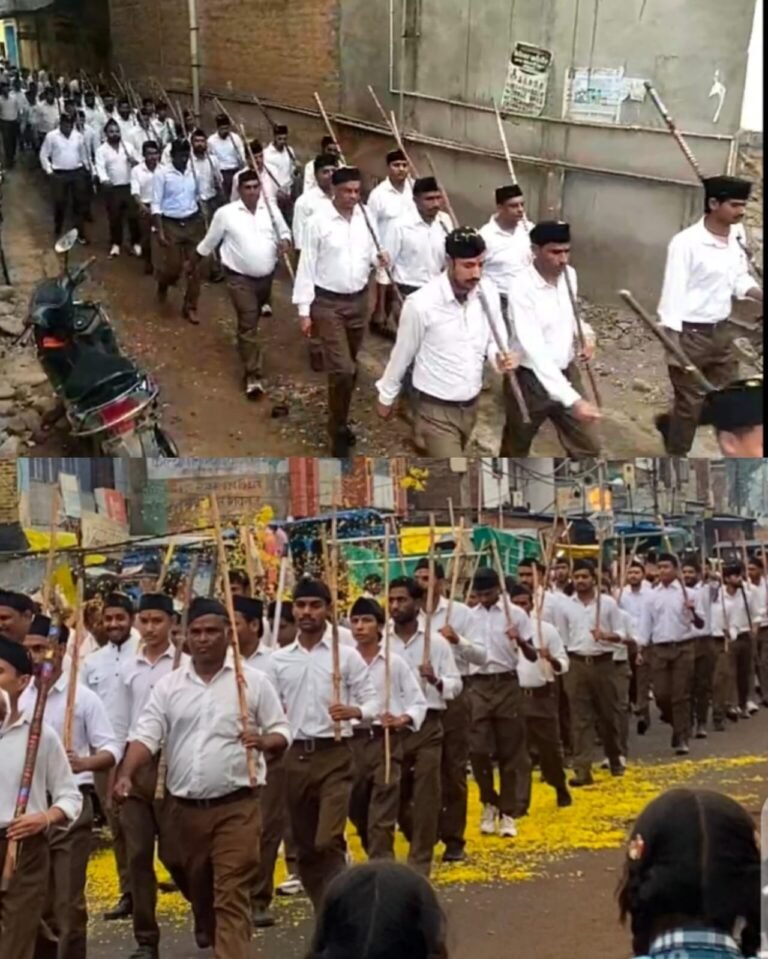 बदरवास में निकला आरएसएस का भव्य पथ संचलन,नगर में पुष्प वर्षा से हुआ जोशीला स्वागत, बारिश की फुहार भी नहीं रोक पाई स्वयंसेवकों के कदम